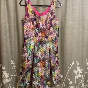 NWT Dress with POCKETS!! Multicolor